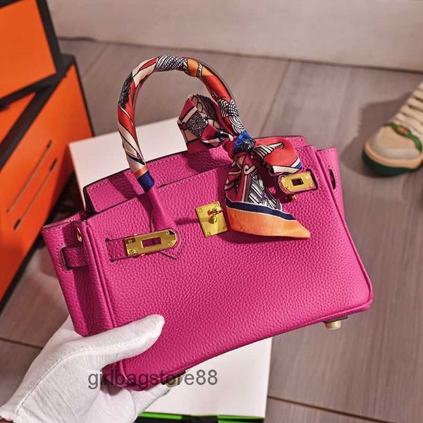 

designer lady bag bags birkins tote upgraded 2023 litchi pattern mini layer cowhide handbag fashion crossbody small cutie shoulder strap