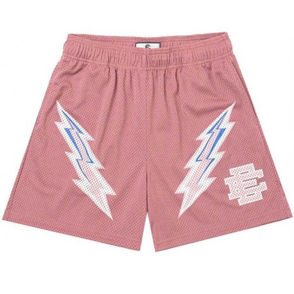 

luxury men's fashion ee shorts basic eric emanuel new york city skyline men women jog casual loose fitness sports beach pants classics, White;black