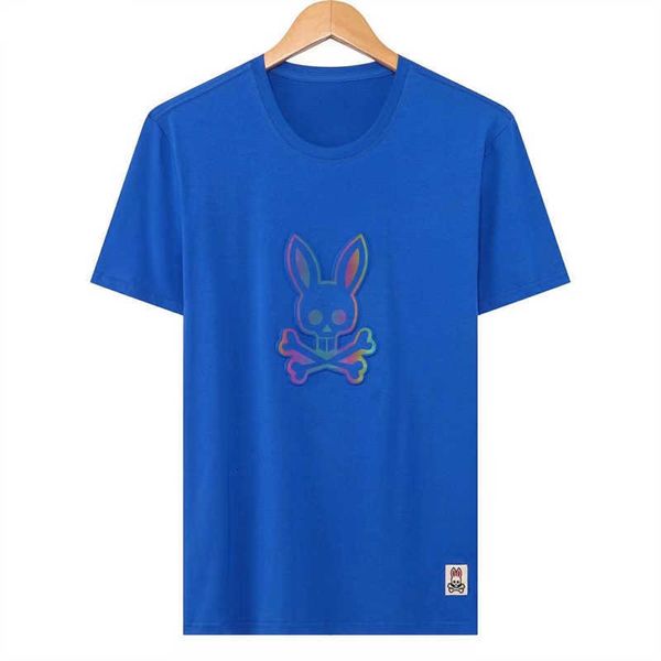

bunnys psychos shirts t-shirt designer mens luxury brand high-quality knitted tees skull rabbit print clothing sports quick drying t shirt u, White;black
