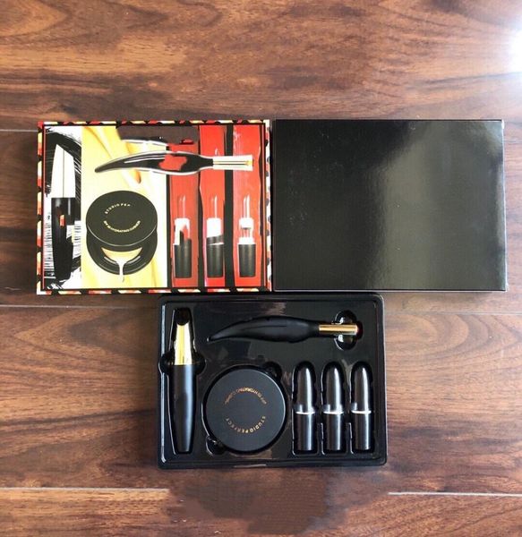 

brand 6pcs makeup set cosmetic bundle 3 lipsticks1 mascara1 eyeliner1 cusion makeup kit christmas gift2795907