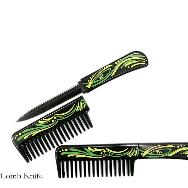 

other fashion accessoriesprecise slip handle stainless steel removing tangles beard trimming barber comb knife, Silver
