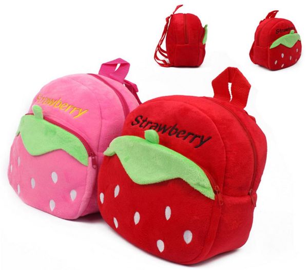 

new 2017 strawberry cartoon soft fabrics baby bag backpack children school bags for girl school rabbit backpack 13t8901641