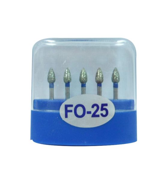 

1 pack5pcs fo25 dental diamond burs medium fg 16m for dental high speed handpiece many models available8940535