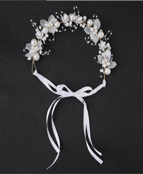 

girls039 head pieces charming cute kids children veils to match flower girl dresses white pink princess garland headband for dr3142308, White;red