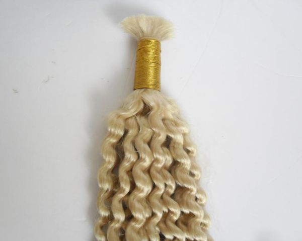 

no weft 1pcs human hair curly whole lots bulk human braiding hair bulk single bundles bulk human hair for braiding2369266, Black
