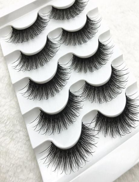 

5 pairsbox 100 handmade 3d hair beauty thick long false mink eyelashes fake eye lashes eyelash m7486805