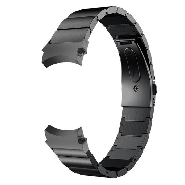 

for samsung galaxy watch 4 5 band 40mm 44mmgalaxy watch 4 classic 46mm 42mm5 pro 45mm no gaps strap stainless steel bracelet 2204142390, Black;brown