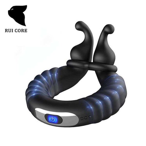 

wireless charging vibration lock ring men's massage and device fun products