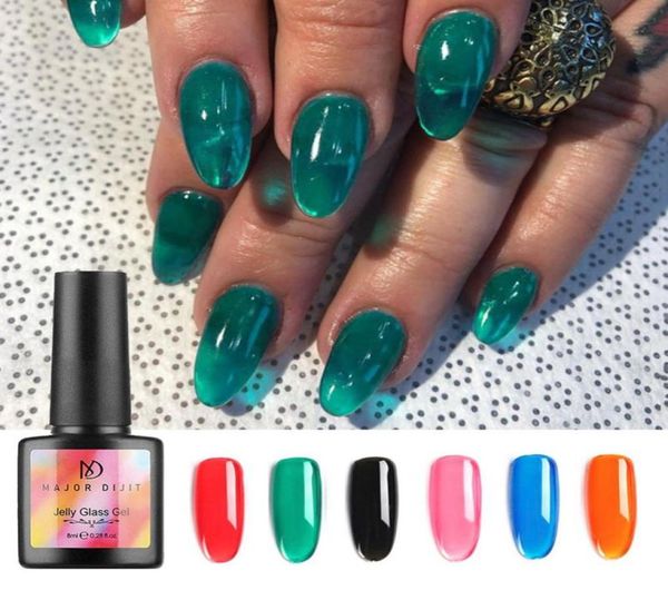 

stylisn jelly nails jellies candy glass nails summer translucent neon color uv nail gel polish 8ml5538771, Red;pink