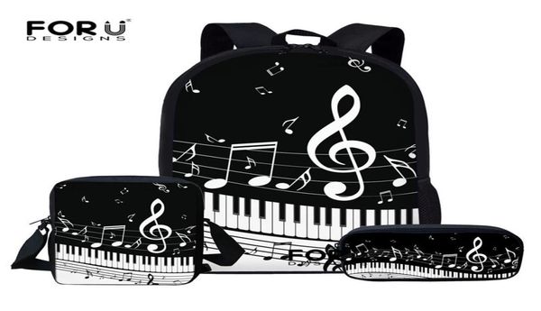 

forudesigns children school bags set for teen boys girls music note backpacks piano book bag kids shoulder bag mochila escolar lj22030274