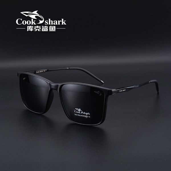 

sunglasses cook shark polarized sunglasses men's sunglasse's uv protection driving special colorchanging glasses trend personality, White;black