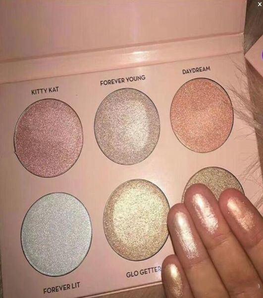 

new makeup nicole powder highlighters 6 colors powder palette5031455