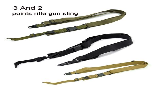 

tactical 3 and 2 points sling nylon shoulder strap for outdoor hunting training task rifle gun sling2858713
