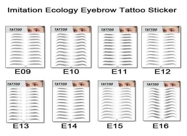 

magic 4d eyebrow tattoo sticker false eyebrows enhancers waterproof lasting makeup waterbased hairlike eye brow stickers5824961