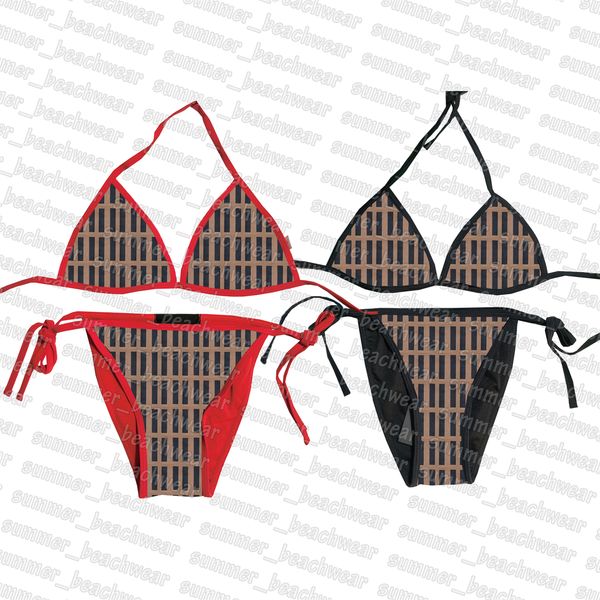 

women designer beachwear letters printed bikinis set halter bathing suit spring swimsuit, White;black