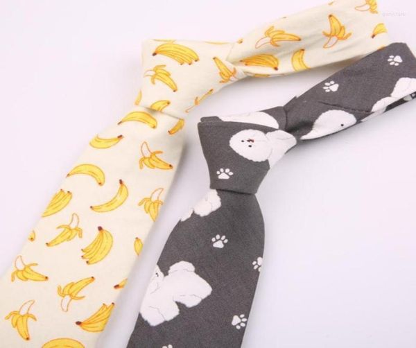 

7cm designer print casual narrow necktie ties for men women hiphop party floral cotton tie cravat professional neck6843953, Blue;purple