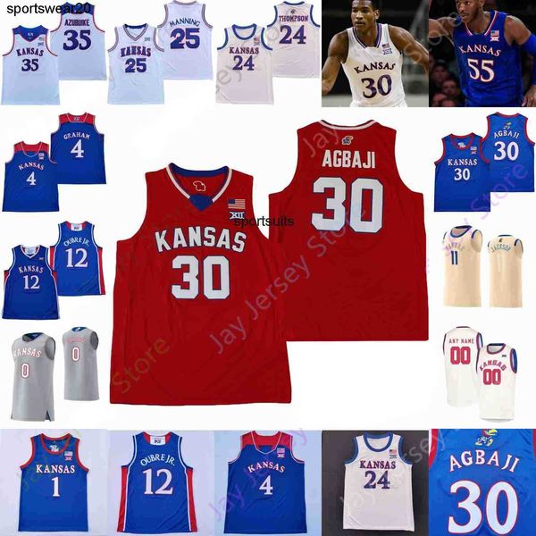 

jerseys 2022 kansas jayhawks basketball jersey ncaa college ochai agbaji david mccormack wilson harris braun lightfoot remy marti, Black;red