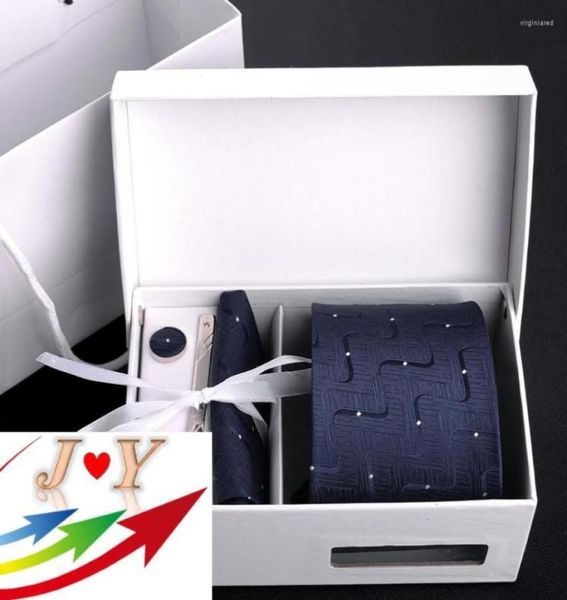 

bow ties fashion 6pcsset necktie groom gentleman neck tie set wedding birthday party gifts men silk gravata 8cm arrow2748292, Black;gray