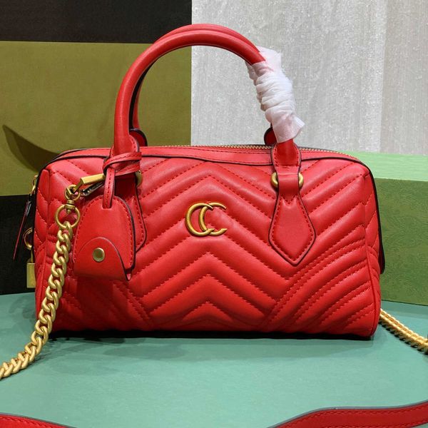 

famous designer bags fashion women leather handbag classic bronzer letters large capacity portable travel bag luxury chain single shoulder o