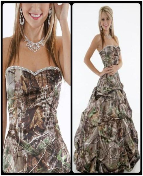 

2017 strapless sweethart beading camo prom dresses long evening party formal gowns custom made plus size9304699, Black