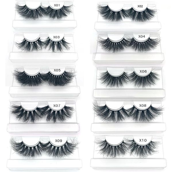 

30mm mink eyelashes 3d fluffy soft false eyelash wispy lashes big clear tray label makeup dramatic long7979108