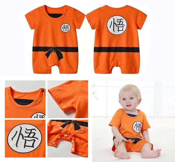 

dragon dbz ball z anime costume newborn romper baby boy clothes children overalls kids clothing infant romper onesie jumpsuit hall6986266, Blue