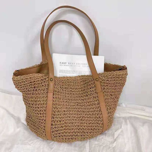 

new grass woven bag women's bag beach bag shoulder bag holiday bag women's bag