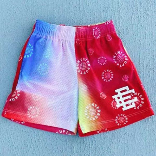 

men's luxury fashion ee shorts basic eric emanuel new york city skyline brand men women basketball pants casual loose fitness sports me, White;black