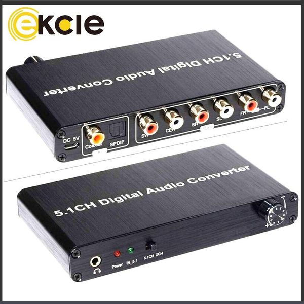 

dresses ekcle 5.1ch digital analog audio decoder, White;black