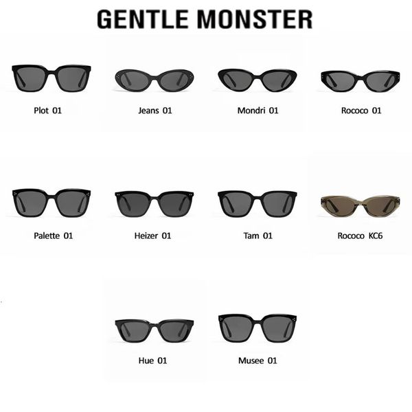 

sunglasses 2023 korea gentle monster fashion style luxury brand designer men women polarized sunglasses uv400 gift 230628, White;black