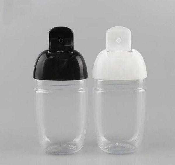 

30ml hand sanitizer bottle empty pet plastic half round flip cap bottle children039s carry disinfectant hand sanitizer bottle f9560706