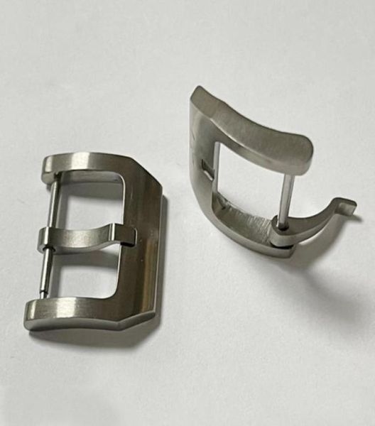 

watch bands replacement buckle 18mm20mm titanium solid for strap part6774898, Black;brown