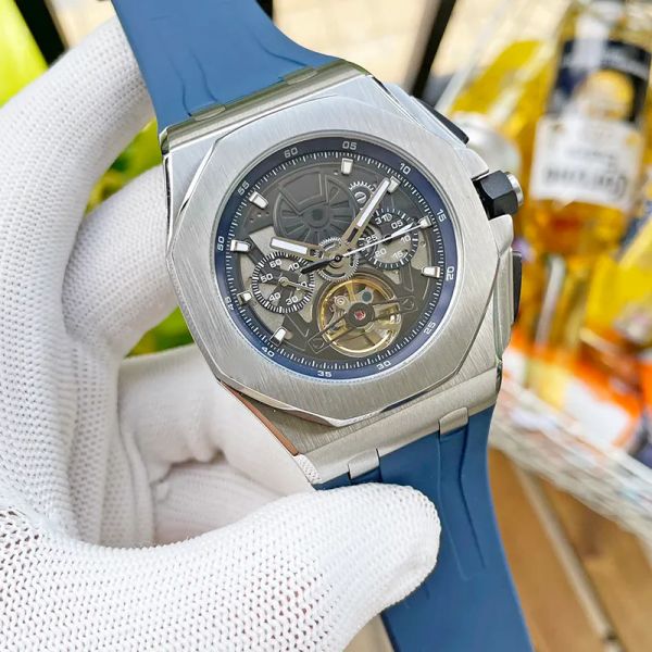 

watch automatic mechanical movement mens designer watches men wristwatch 44mm business wristwatches stainless steel case waterproof montre d, Slivery;brown
