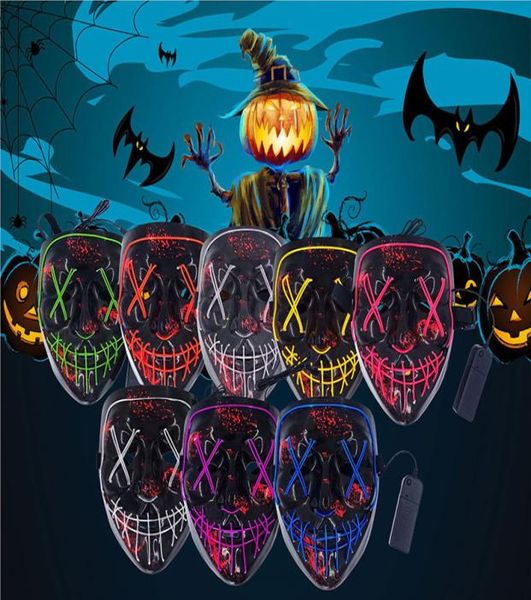 

halloween mask led light up funny masks the purge election year great festival cosplay costume supplies party mask2222680