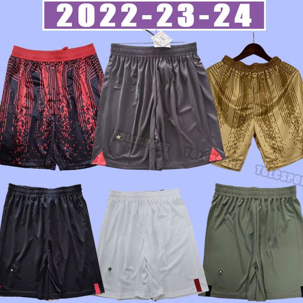

23 24 home ac milans soccer shorts 2024 tomori giroud ibrahimovic de ketelaere 2023 tonali theo brahim football pants fans version men home, Black;red