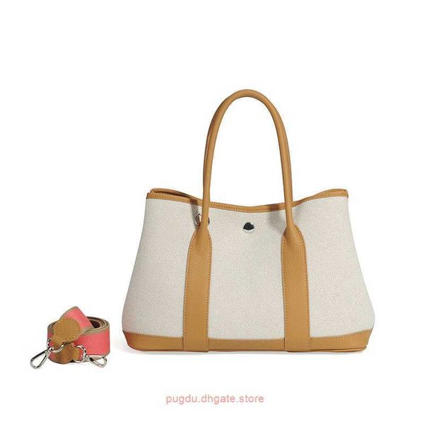 

wholesale original party garden home tote bags online shop fashionable canvas panel contrast colored high capacity bag 2023 new cowhide h wi
