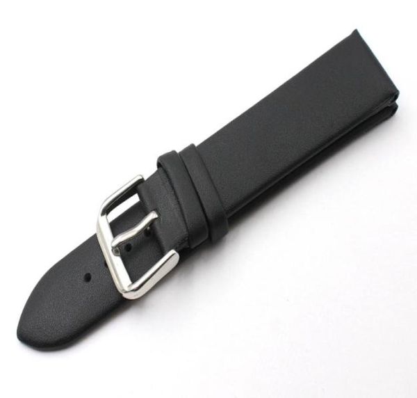 

s brand durable genuine leather ultrathin waterproof genuine leather watch band men women black strap 14mm 16mm 18mm 20mm 22mm fr8683455, Black;brown