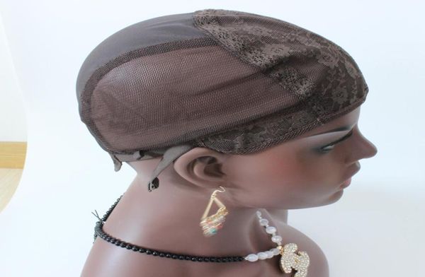 

wig caps in stock brownblack jewish wig cap for making wigs with adjustable strap weave4147396, Black;brown