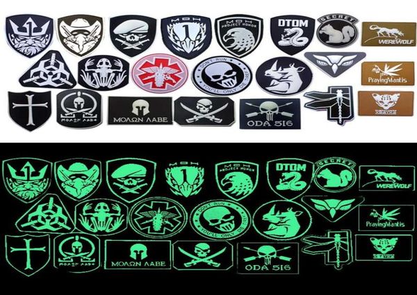 

rubber badges armband stickers pvc patch luminous chapter tactical glow in the dark outdoor hook and loop fastener no145077058827