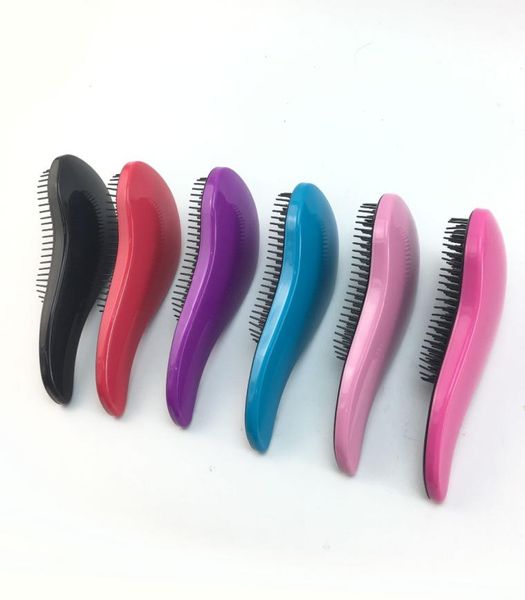 

magic handle detangling comb shower hair brush detangler salon styling tamer exquite cute useful tool hairbrush9949306, Silver
