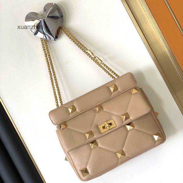 

saddle bagpack handbag women purse beach valenti bags crossbody wallet bag designer puff chain rivet twist lock handbag cetx