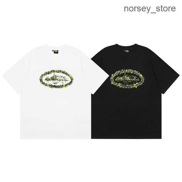 

cortez demon island classic short sleeve t-shirt summer new loose casual round neck couple bottom shirt cargo s9e8, White;black