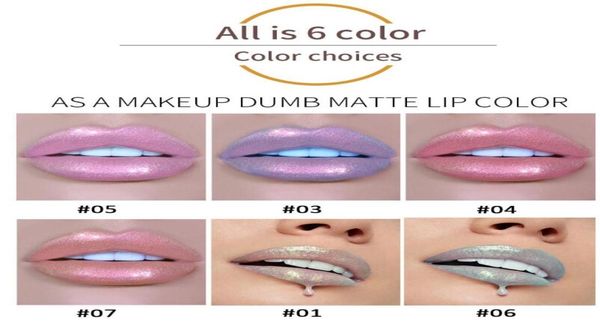 

handaiyan 6colors glow glitter shimmer mermaid lipgloss lip tint moisturizing waterproof metal long lasting liquid lip gloss lip b9170230