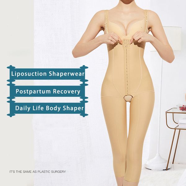 

waist tummy shaper body after postpartum lipction garment onepiece grade strong compression abdomen thigh leg shaping pant 230629