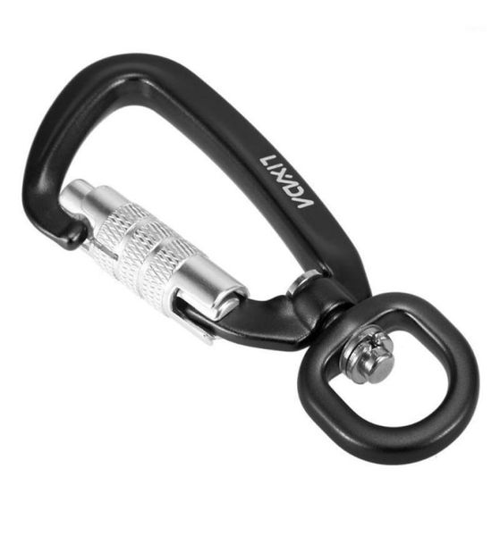 

lixada swivel carabiner clip spinner small auto locking rotational hammock hanging pet leash hook cords slings and webbing12857542