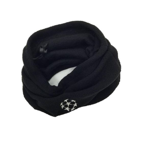 

20pcs dualuse scarf football neckerchief soccer scarf outdoor sports windproof multifunctional fleece warm hat qt0399830166, Black;white