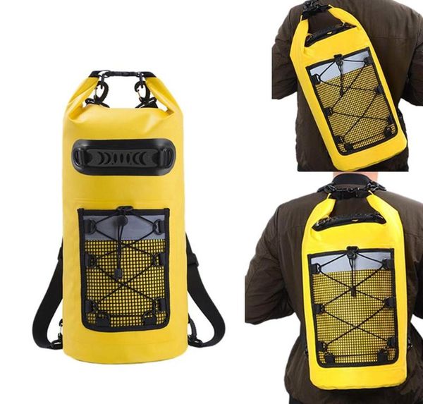 

waterproof backpack reflective mesh bag pvc drifting bag kayak dry outdoor camping9920844