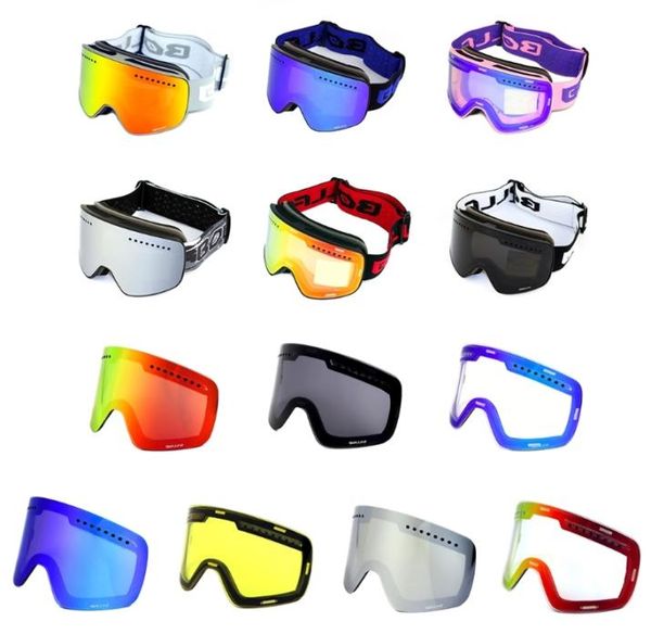 

ski goggles with magnetic double layer detachable lens skiing antifog uv snowboard eye protection men women ski sunglasses q01076387936