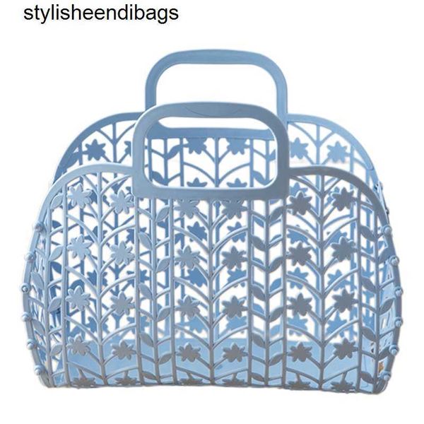 

totes vintage festive party for women summer jelly bags plastic beach purses vegetable basket handle shopping handbags stylisheendibags