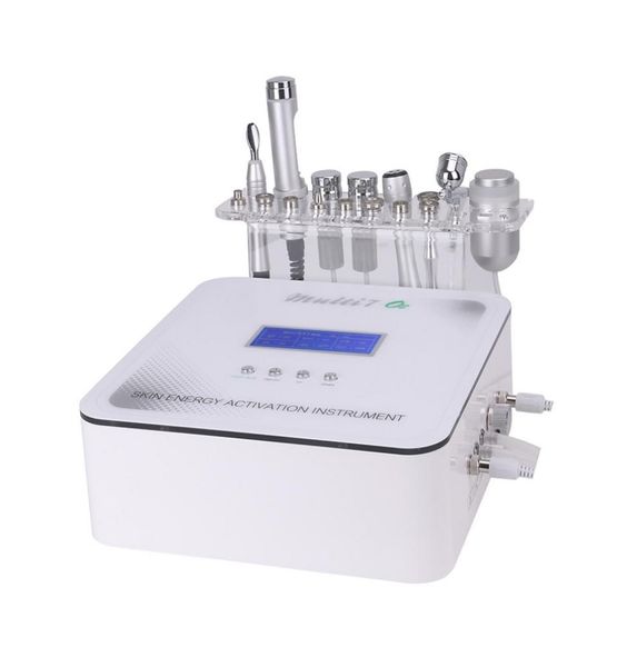 

7 in 1 skin care energy activation instrument rf ultrasonic facial machine for regeneration with galvanic9269824, Black;white